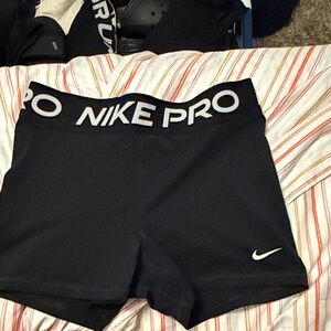 Nike Women's Black Pro Athletic Shorts